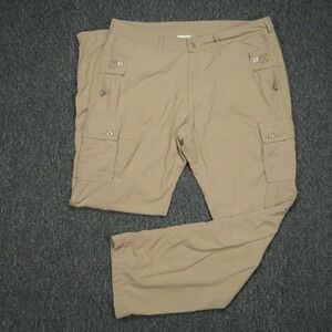 Clothing Arts Pants Men 36x32 Khaki Tan Cargo Adventure Travel Pick Pocket Proof